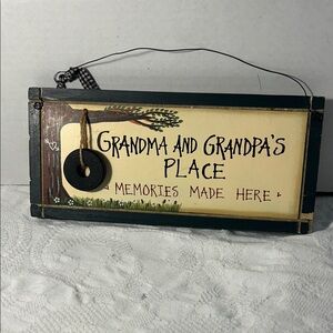 Grandma and Grandpa's Place Sign